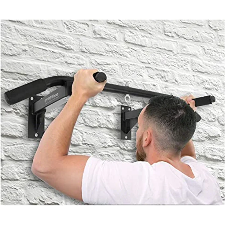 Sport-Tec Klimmzugstange zur Wandmontage, 4 Griffe Klimmzug für Wand Latzug Turnstange, Ultra Stabil, bis zu 120 kg belastbar – Bild 3