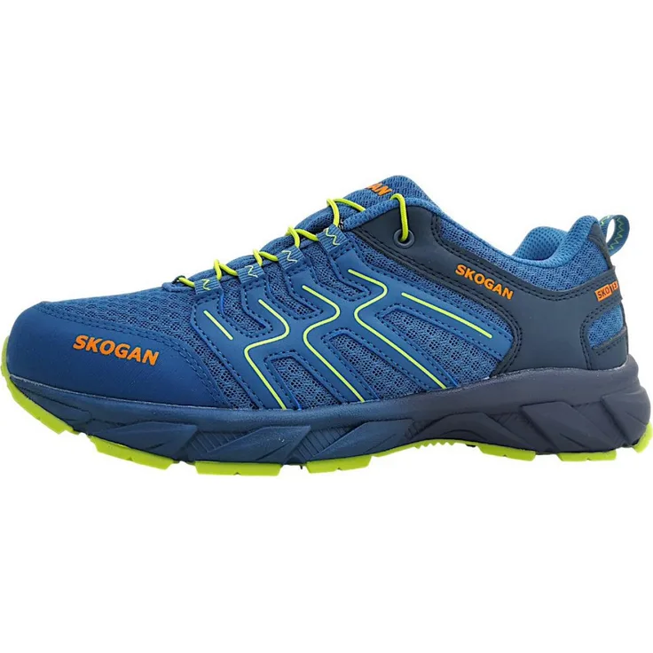 Skogan Sko Wanderschuhe Herren, wasserdichte Outdoorschuhe mit Speedlace, dunkelblau, Größe 44