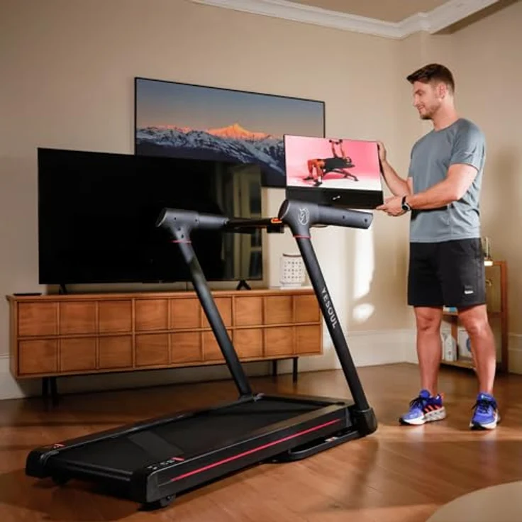 YESOUL T3 Plus Laufband – 10% automatische Steigung, 21,5" Full-HD-Touchdisplay, drehbarer Bildschirm, 6W Lautsprecher, klappbar, leise, App-kompatibel – Bild 3