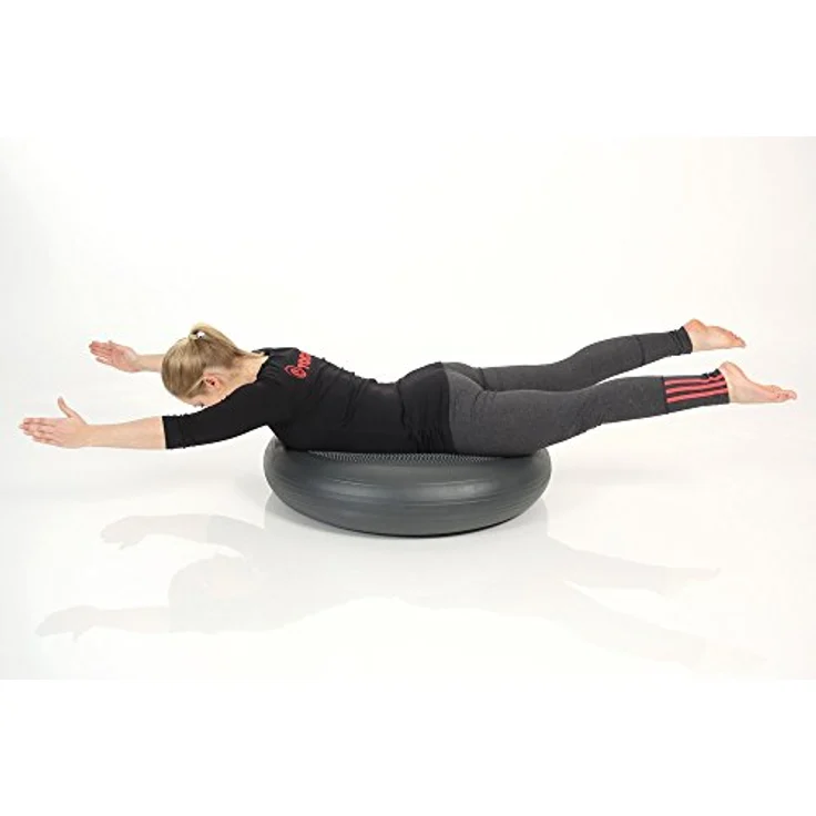 Togu 401408 Dynair Extreme Balancekissen, Anthrazit, 80 cm - Meditations- und Sitzkissen mit Senso-Noppen, made in Germany – Bild 3