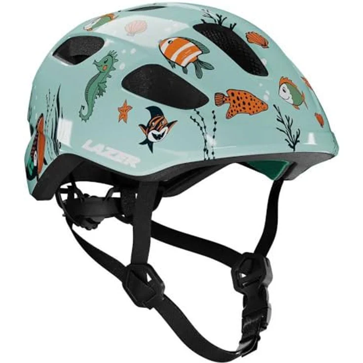 Lazer Pnut 2.0 KinetiCore, Kinder-Fahrradhelm mit Schläfenschutz, Sealife – Bild 4
