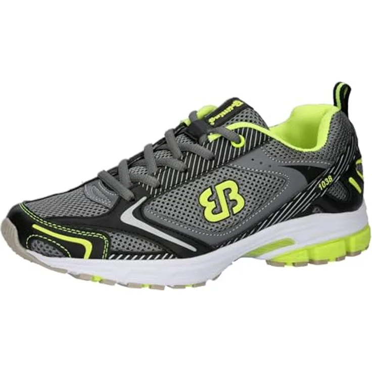Brütting Herren Laufschuhe, Schnürschuhe aus Synthetik, Größe 45, Grau