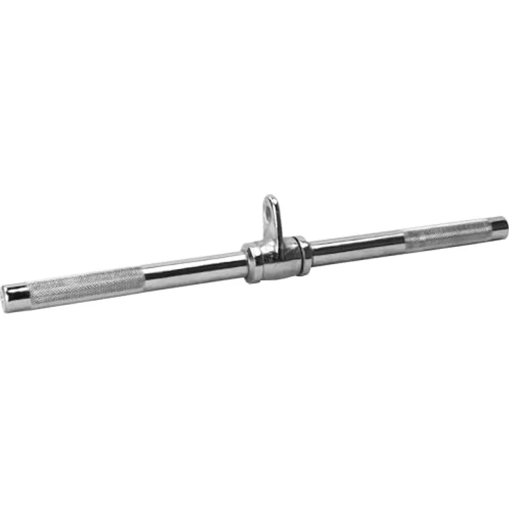 GORILLA SPORTS® Gerade Stange - 50 cm, mit Drehgelenk, bis 200 kg Belastbar, Chrom - Trizeps Bizeps Griff für Kabelzug, Trizepsstange, Latzugstange Kurz, Trizepsgriff, DIY Bizepsstange, Krafttraining