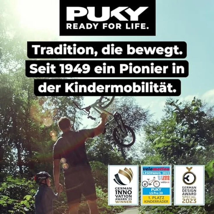 Kinderhaus Blaubär PUKY Fahrradhelm retro blue, Sicherheitshelm mit abnehmbaren Licht-Modul, 17 Lüftungslöchern und optimaler Passform – Bild 7
