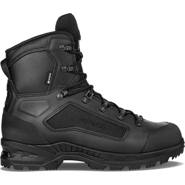 Lowa BREACHER GTX MID, knöchelhohe Einsatzstiefel in Schwarz, wasserdicht mit GORE-TEX-Membran und Vibram-Sohle, Größe 47 – Bild 1
