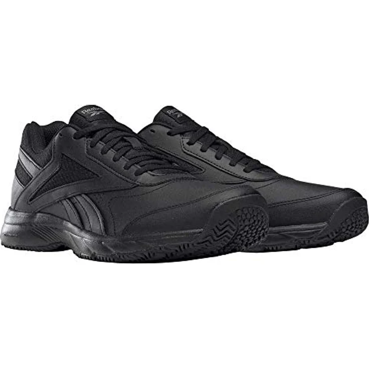 Reebok Work N Cushion, Herren Sneaker aus Leder und Synthetik, schwarz, Größe 11 mit rutschhemmender Außensohle und atmungsaktivem Innenfutter – Bild 4