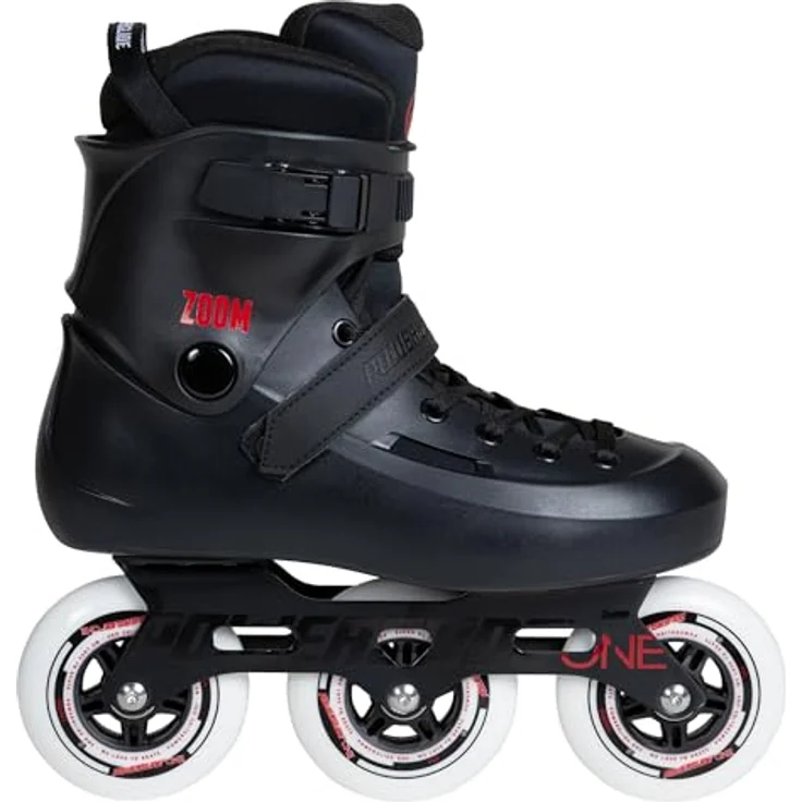 Powerslide Inlineskates Zoom Black 100, Freeskates mit 3-Rollen-Schiene – Bild 2