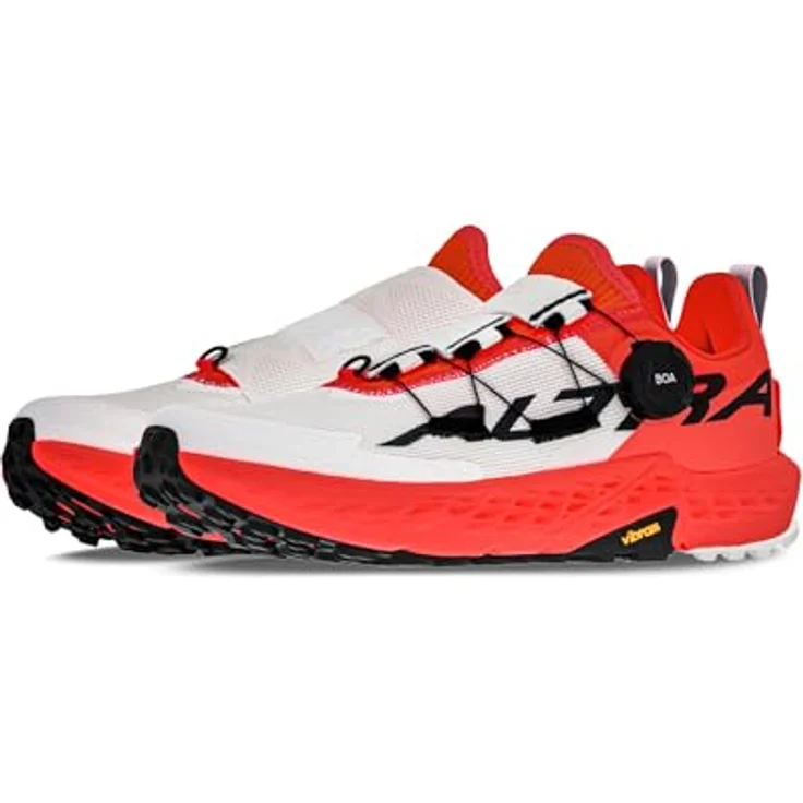 ALTRA Damen TIMP 5 BOA Trailrunning-Schuh, ausgewogene Dämpfung, hohe Polsterung, weiß/korallenrot, 38 EU – Bild 5