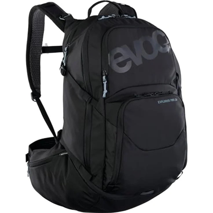 Evoc Explorer 26, Wanderrucksack aus 100% Polyester mit 45 cm Höhe, schwarz – Bild 1