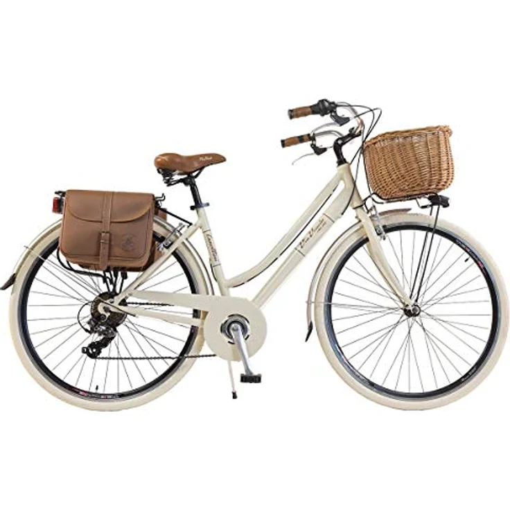 Via Veneto by Canellini Fahrrad Citybike CTB Damen Vintage Retro Via Veneto Aluminium (Creme, 50) - 28" Rad, Shimano TX50 6-Gang Schaltung, leichtes Rahmen aus Aluminium – Bild 1