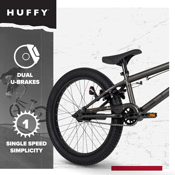 Huffy Symbol Freestyle BMX-Fahrrad, 20 Zoll für Dirt, Street und Park, ideal für Einsteiger – Bild 7