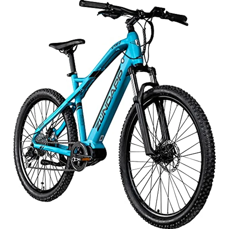 ZNDAPP X700 Ebike Mountainbike 27,5 Zoll Damen/Herren 165-190 cm Pedelec  504 Wh Akku Ananda Mittelmotor MTB Hardtail E Bike Scheibenbremse (blau):  Tests, Infos & Preisvergleich