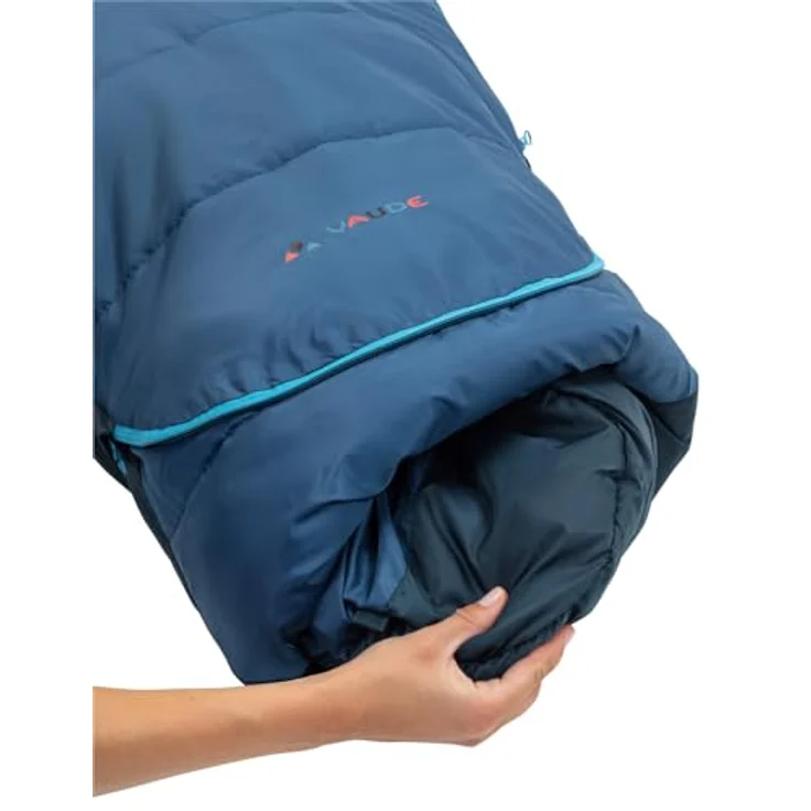 VAUDE Kobel Adjust 500 II Syn, Schlafsack mit körperbetonter Mumienschnitt, geeignet für Kinder von ca. 7-12 Jahren, Baltic sea – Bild 4