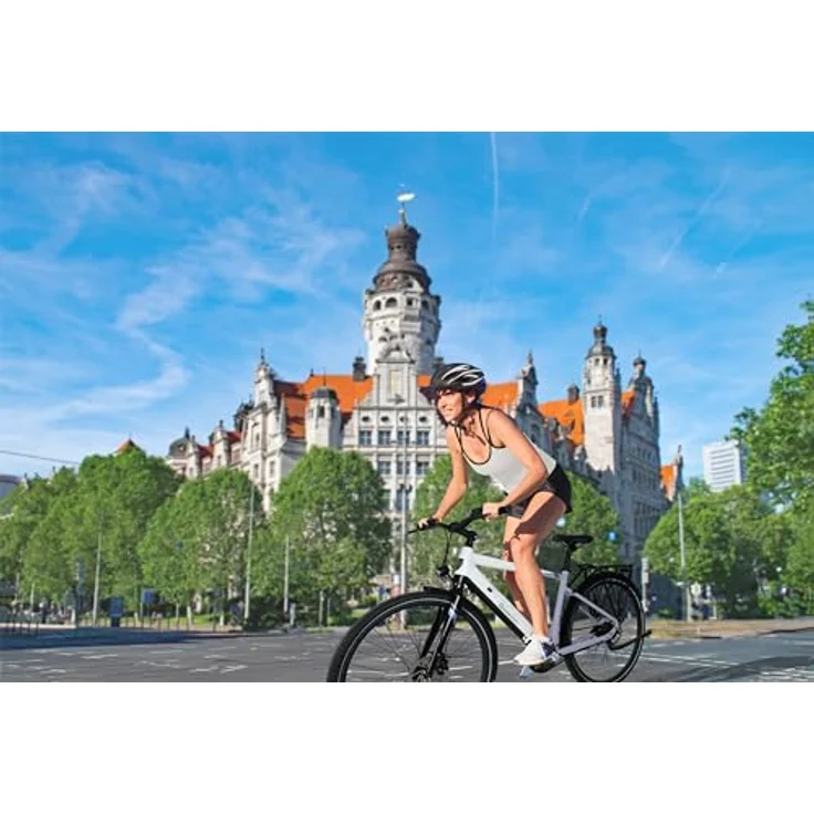 SachsenRAD Allrounder Urban Trekking E-Bike C3T mit Riemenantrieb und Drehmomentsensor | Ultraleichtes 28 Zoll Pedelec Elektrofahrrad in Schwarz, für Damen und Herren – Bild 2