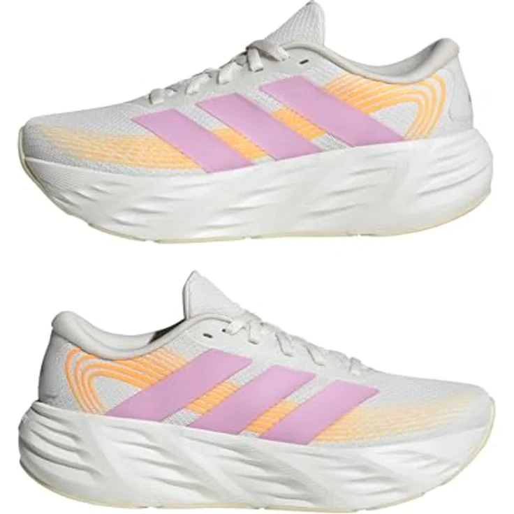 adidas Damen Galaxy 8 Laufschuhe, Cloud White/Bliss Lilac/Lucid Tangerine, Größe 43, atmungsaktiv, mit cloudfoam Dämpfung – Bild 6