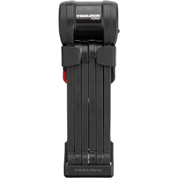 TRELOCK FS 580/90 TORO Faltschloss, 90 cm, Sicherheitsstufe 15, inkl. X-Press Halter mit Fach für Tracking Tag, Schwarz – Bild 1