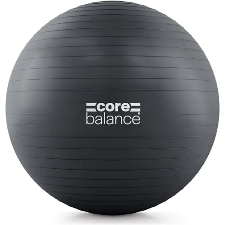 Core Balance Gymnastikball, berstsicher für Fitness & Yoga, 45-85cm inkl. Luftpumpe – Bild 1