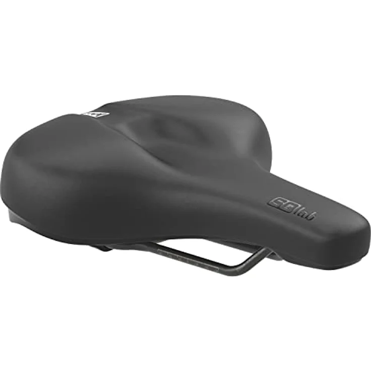 SQlab 621 M-D Active 2.1, City & Comfort Fahrradsattel mit Druckentlastung, für aufrechte Sitzposition, schwarz – Bild 1