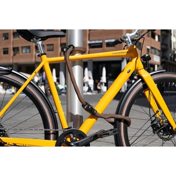 Abus Infinity Loop 1806, Kettenschloss 140 cm mit doppelt flexibler Double-Loop-Funktion und IvyTex-Kunstfaserummantelung – Bild 3
