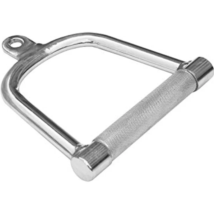 Sporttrend 24® Einhandgriff lang Trizepgriff Bizepgriff Trainingsgriff Seilzuggriff Kabelzuggriff Griffe für Seilzüge Kabelzüge Silber – Bild 3