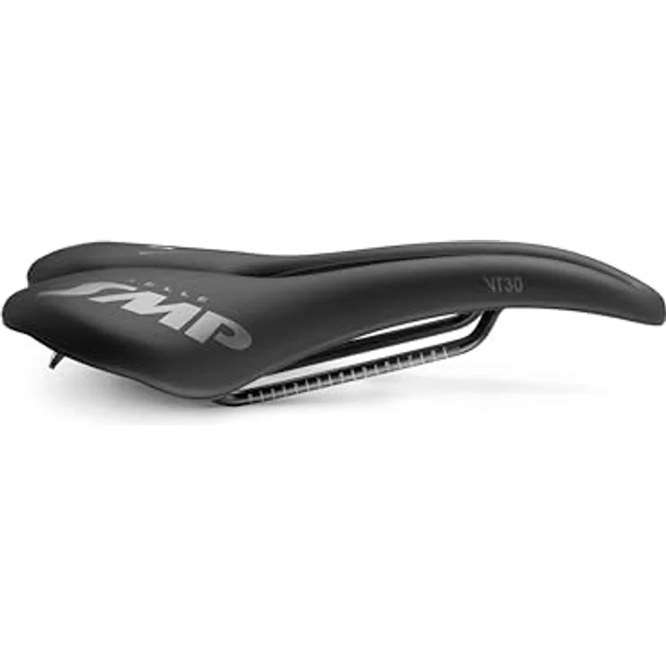 Selle Smp VT30, Velosattel mit ergonomischem Design, matte schwarze Veloursoberfläche, leicht 290 g, geeignet für Rennräder und Mountainbikes – Bild 4