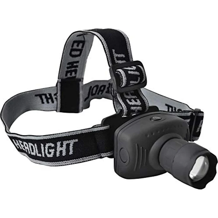 Eaxus® LED Stirnlampe - Kopflampe mit Zoomfunktion & Dimmfunktion, Schwarz – Bild 1