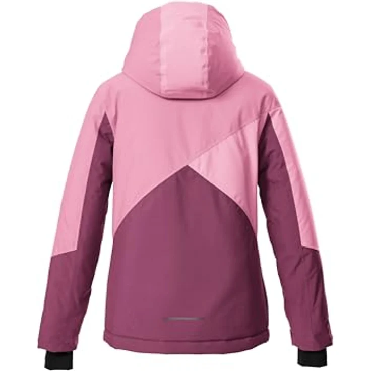 Killtec Mädchen Skijacke KSW 209 GRLS, Funktionsjacke mit Kapuze, Schneefang und 10.000 mm Wassersäule, Colourblock Design – Bild 2