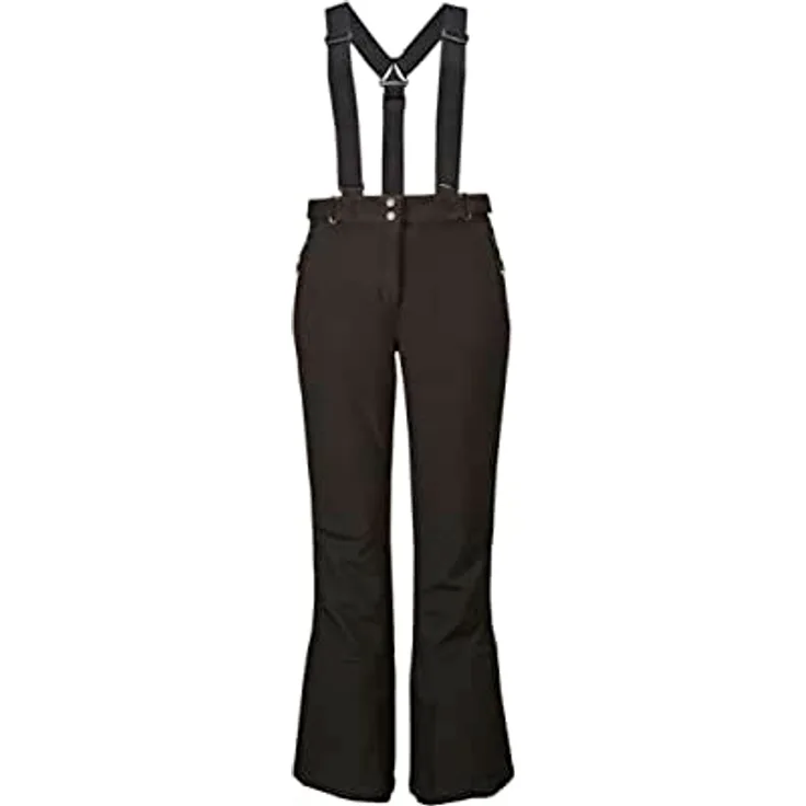 Killtec Thônes Wmn Sftshll Pnts, Damen Skihose mit Kantenschutz, Schneefang, wasserabweisend, Schwarz, Gr. 38