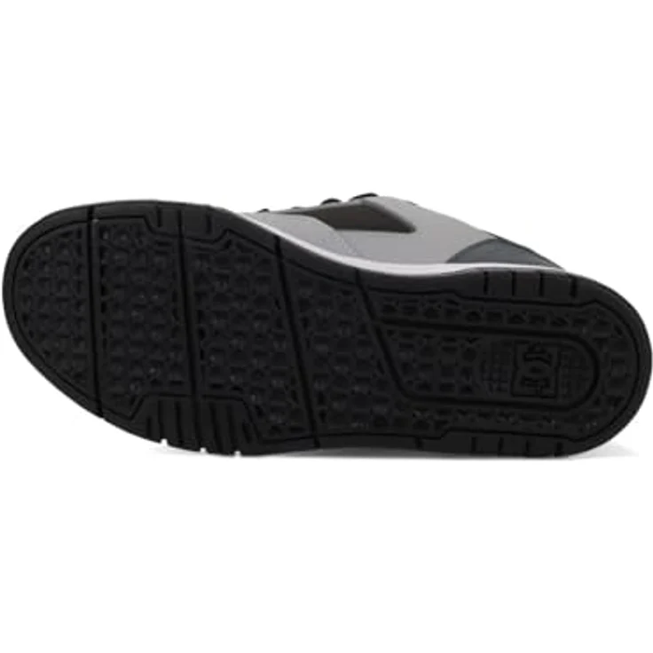 DC Shoes DC Coiler, Lederschuhe für Herren mit atmungsaktivem Mesh-Obermaterial, grau-schwarz, Größe 11 (UK) / 46 (EU) / 12 (US) – Bild 7