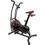 Ultrasport Air Bike, Fahrrad-, Luftwiderstand , für Power-Training, effektives HIIT Training, Trainingscomputer App kompatibel, Sicherer Stand, Arm und Beintraining, Fanbike,verstellbar
