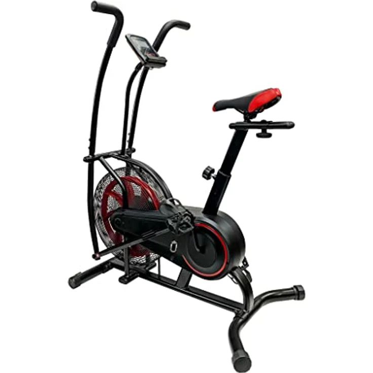 Ultrasport Air Bike, Fahrrad-, Luftwiderstand , für Power-Training, effektives HIIT Training, Trainingscomputer App kompatibel, Sicherer Stand, Arm und Beintraining, Fanbike,verstellbar – Bild 1