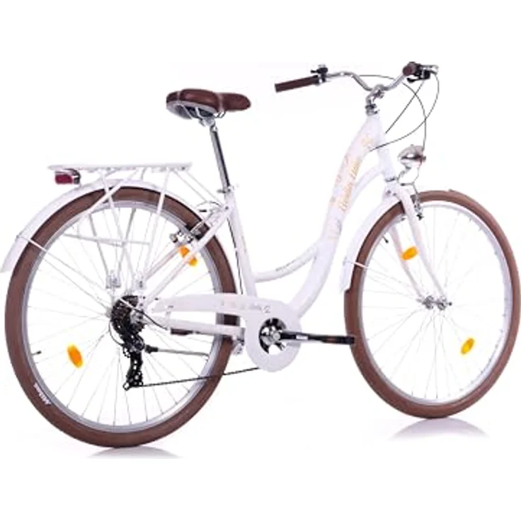 BERLIN BIKE City Bike Bella 2 – 28 Zoll Damen Dutch Bike mit Shimano 7-Gang, elegantes Vintage-Design, leichter Aluminiumrahmen – Bild 3