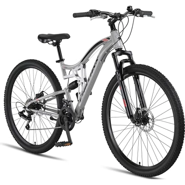 Chillaxx Bike Falcon Premium Mountainbike, 24 und 26 Zoll, Vollfederung, 21 Gang-Schaltung, Scheibenbremse, für Jungen, Mädchen, Damen und Herren – Bild 1