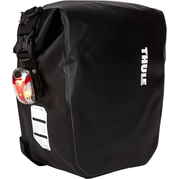 Thule Pack 'n Pedal Small Shield, wasserdichte Gepäckträgertaschen mit 26 l Volumen, schwarz – Bild 3