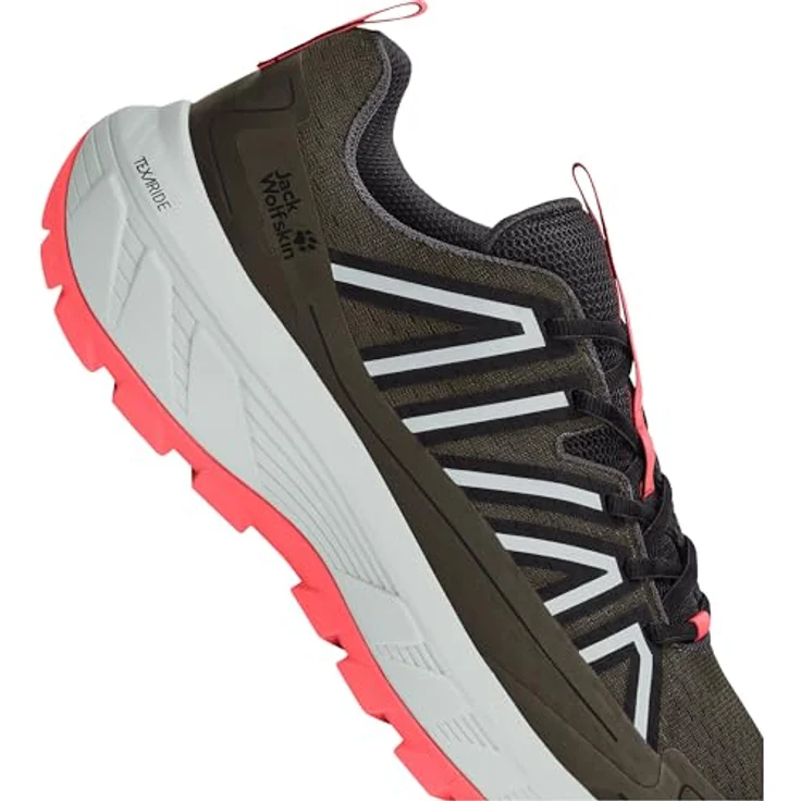 Jack Wolfskin Wild Hike Low M, Herren Wanderschuhe mit TEXARIDE-Technologie und optimalem Grip, grün – Bild 6