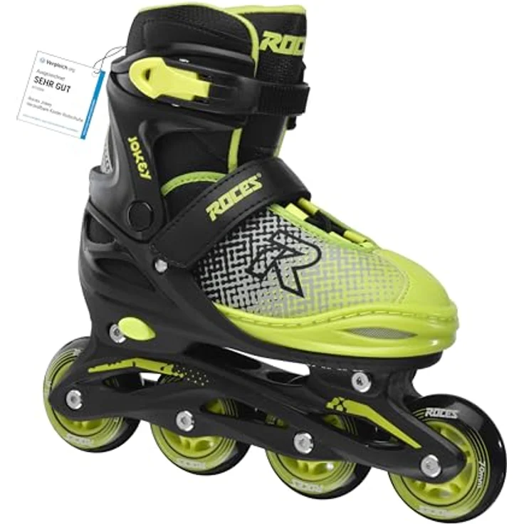 Roces Jokey X Boy, Rollschuhe mit einfacher Größenverstellung und anatomischer Polsterung, Schwarz – Bild 1