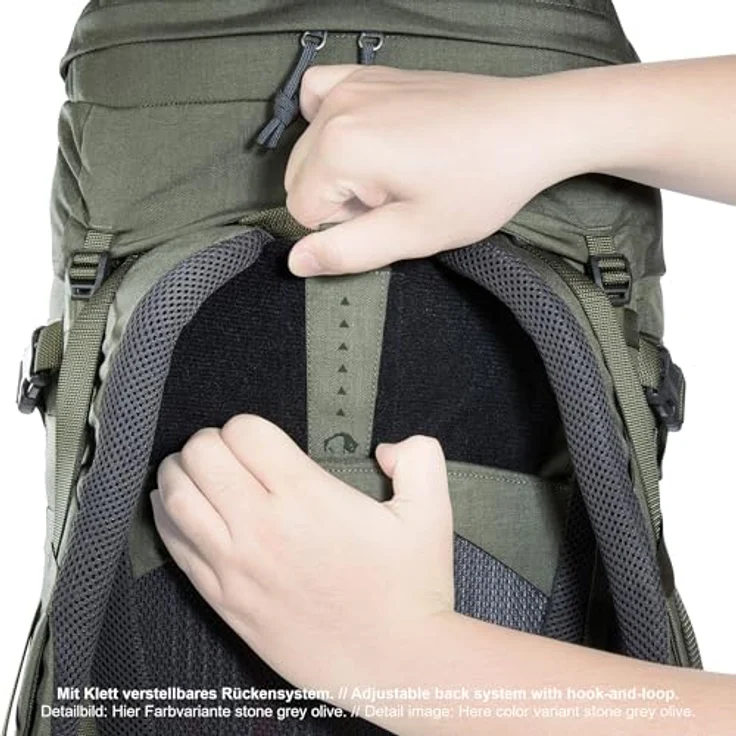 Tatonka Pyrox 40+10 Women BC, Bushcraft-Rucksack für Damen mit stufenlos einstellbarem Rückensystem, großer Frontöffnung, MOLLE-System und Bodenfach - 50 Liter – Bild 4