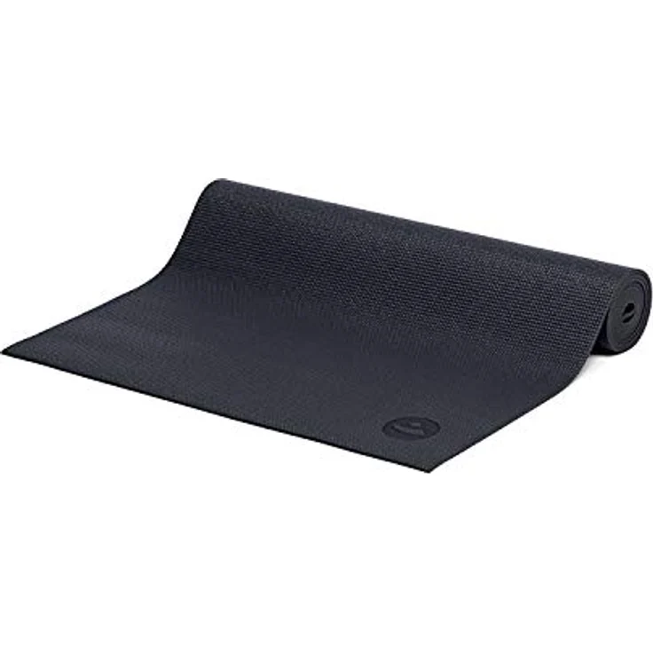 Yogamatte LEELA COLLECTION, viele Farbkombinationen und Design-Prints, Sticky Mat, leichte PVC-Matte, ideal für Einsteiger (BLUME DES LEBENS/schwarz) – Bild 3