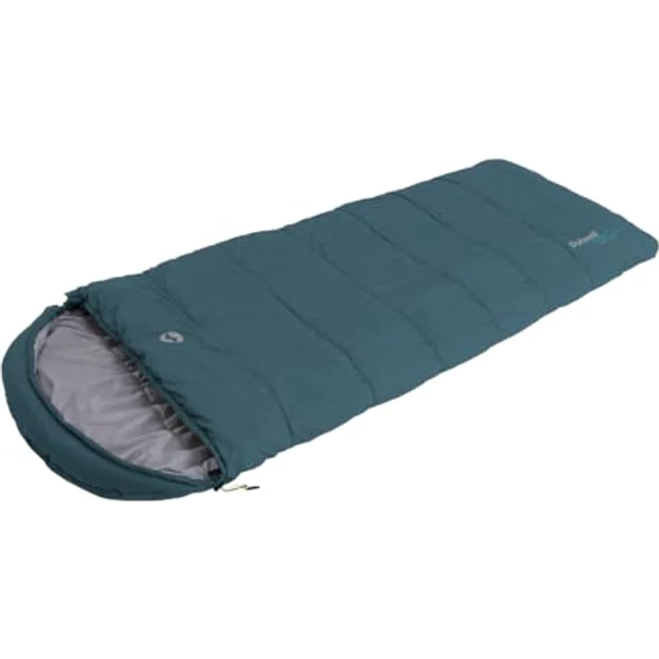 Outwell Campion Lux Teal, Schlafsack 225 cm, komfortabel bis 5 °C, für 3 Jahreszeiten, leicht und geräumig – Bild 1
