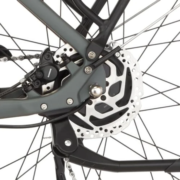 FISCHER E-Bike City CITA MOVE 01 W, 28 Zoll, grau matt, Rahmenhöhe 48 cm, 474 Wh Akku, Heckmotor, 8-Gang Kettenschaltung, hydraulische Scheibenbremsen – Bild 10