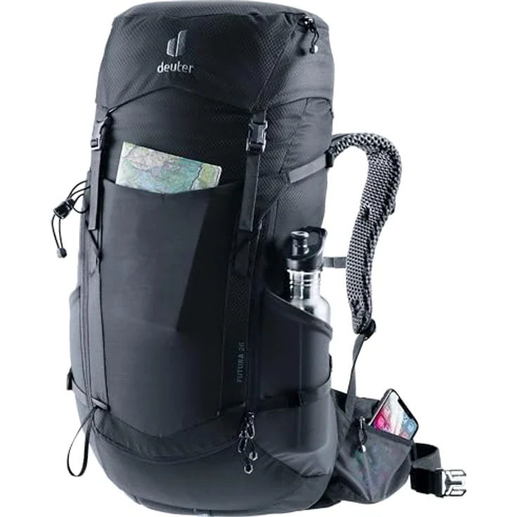 deuter Futura 26, Wanderrucksack mit Netzrücken, Regenhülle und ergonomischem Tragesystem, 1300 g – Bild 4