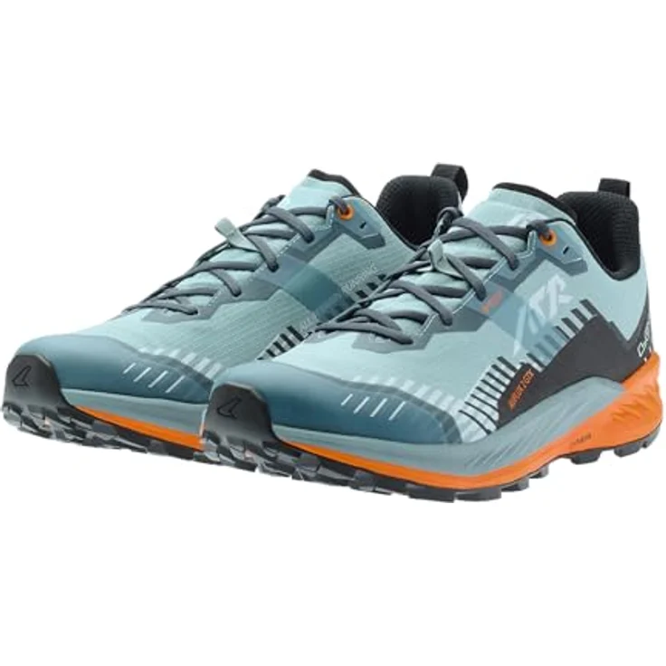 Lowa AMPLUX 2 GTX Herren Halbschuh, wasserdicht mit GORE-TEX-Membran, rauchblau/orange, Größe 9 – Bild 6