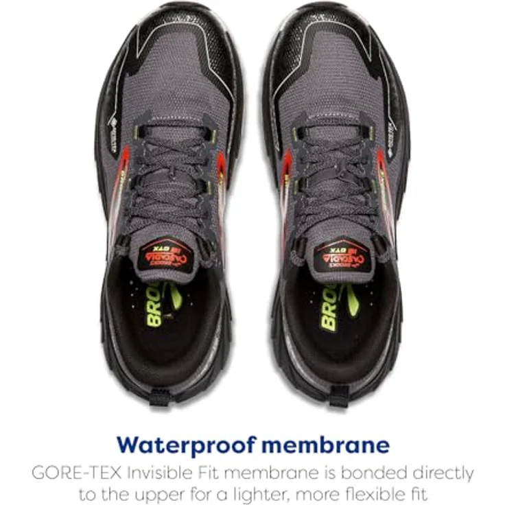 Brooks Running Cascadia 18 GTX, Herren Laufschuhe mit wasserdichter GORE-TEX-Membran, Schwarz, Größe 42.5 – Bild 4