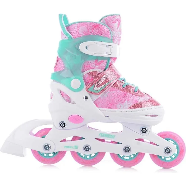 Tempish Trilo 4in1 Girl Adjustable, Kinder-Inlineskates in Rosa, EU 34-37, verstellbar, vier Modi für Eislaufen, Inline, Stabilitätsmodus und Roller