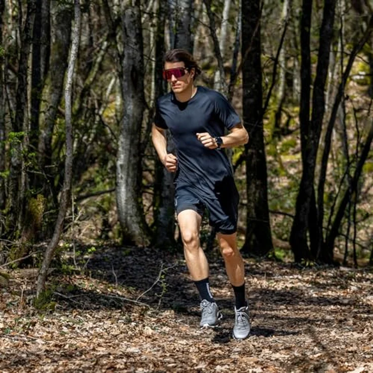 Salomon Alphacross 5, Herren Laufschuhe mit Mesh-Obermaterial, Contagrip Sohle, grau, Größe 46 – Bild 7