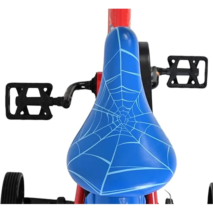 Volare Marvel Spider-Man Kinderfahrrad 12" für 3–5 Jahre | Hand- & Rücktrittbremse, abnehmbare Stützräder, Kettenschutz, reflektierende Komponenten, verstellbarer Sattel| optimal für Jungen & Mädchen – Bild 5