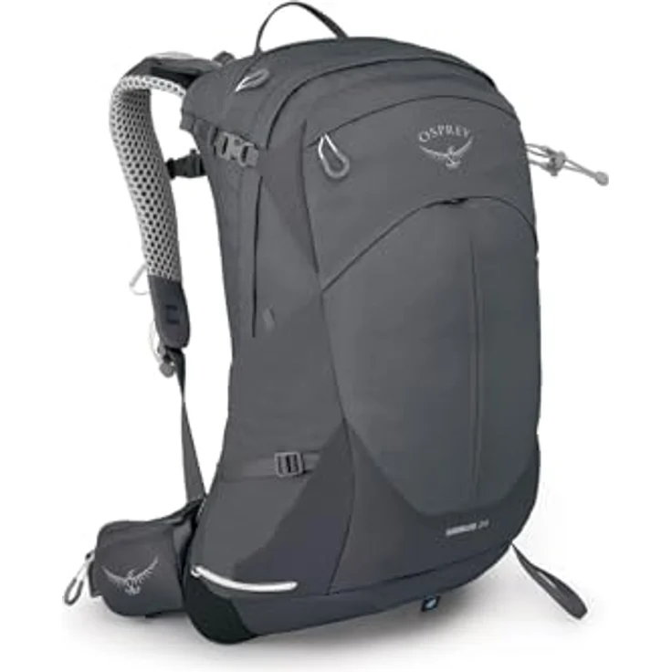 Osprey Stratos 24 Wanderrucksack für Männer Tunnel Vision Grey O/S - Inklusive Regenhülle und praktischen Staufächern – Bild 1