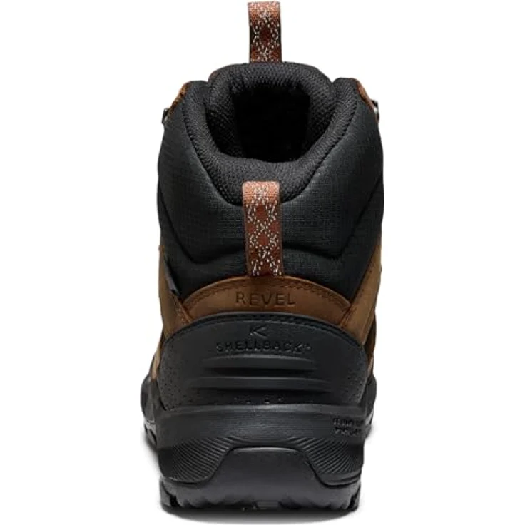 Keen Revel IV Mid Polar, Wasserdichter Wanderschuh aus Nubukleder und Mesh, thermische Einlegesohle für -32 °C, Dark Earth/Caramel Cafe, Größe EU 44 – Bild 7