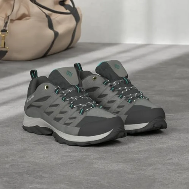 Columbia Crestwood Wanderschuhe für Damen, Wildleder und Textil, Omni-Grip Gummisohle, komfortable Techlite Mittelsohle – Bild 2