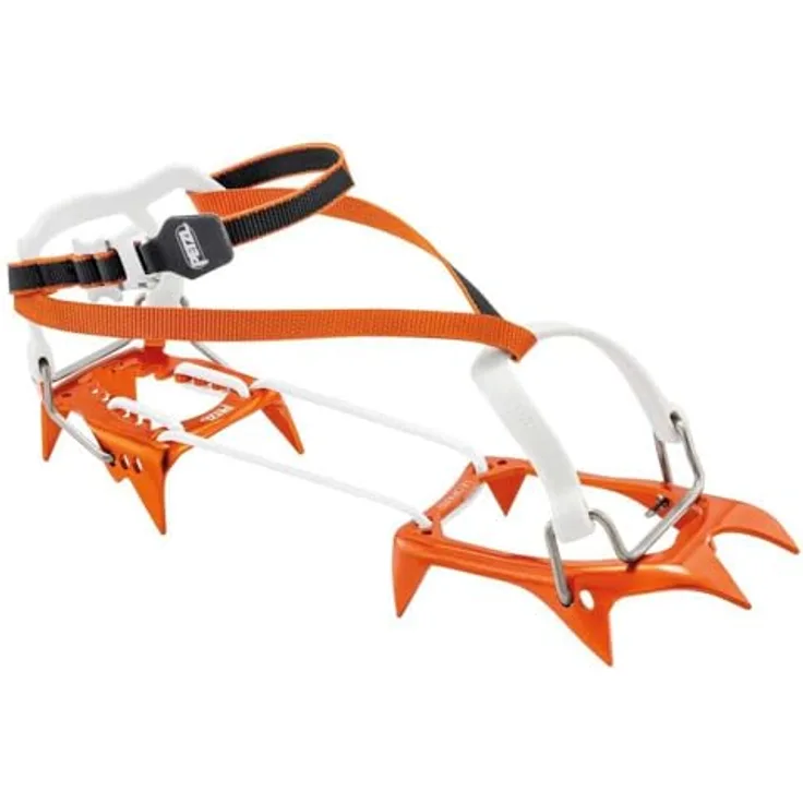Petzl Leopard FL, ultraleichte Steigeisen aus Aluminium, anpassbar für Schuhgrössen 36-46, ideal für Schneefelder